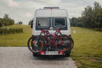 Folding bicycle rack – tow bar-mounted for 3 bicycles