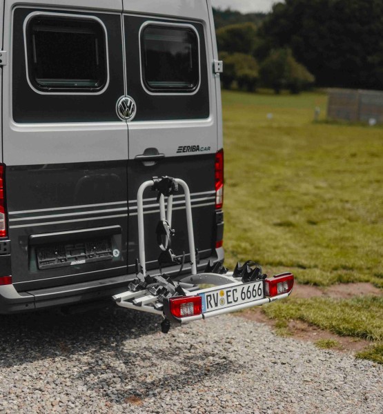Folding bicycle rack – tow bar-mounted for 3 bicycles